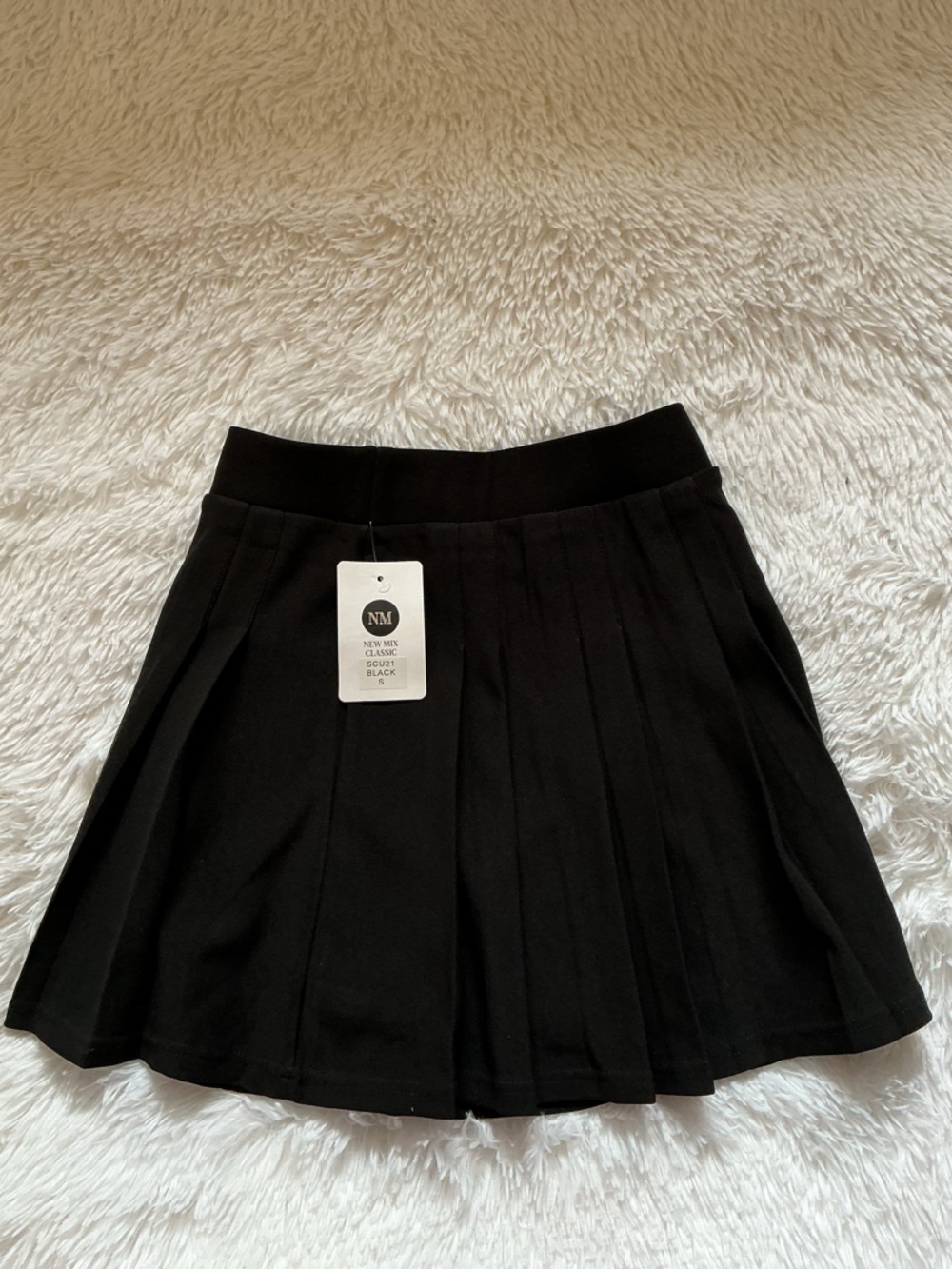 Classic Black Pleated Skirt with Shorts Underneath